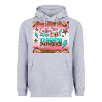 Heather Grey coffee gives me teacher powers tumbler Heavyweight Hoodie - BundleAndBundleShop