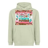 Matcha coffee gives me teacher powers tumbler Heavyweight Hoodie - BundleAndBundleShop