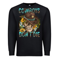 Black Cowboys Don't Die Premium Sweatshirt - FaDigitalArtStudio