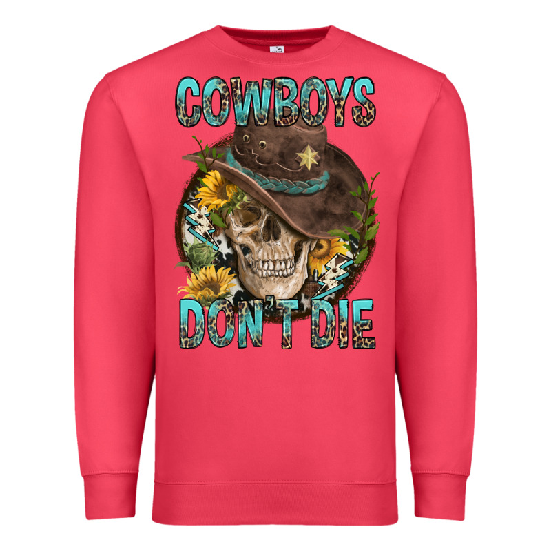 Cowboys Don't Die Premium Sweatshirt by FaDigitalArtStudio | Teevron