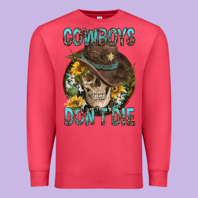 Cowboys Don't Die Premium Sweatshirt Designed By Fadigitalartstudio