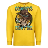 Lemon Cowboys Don't Die Premium Sweatshirt - FaDigitalArtStudio