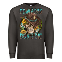 Smoke Cowboys Don't Die Premium Sweatshirt - FaDigitalArtStudio