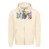 Sandshell Easter Day Love Nurse Zipper Hoodie - OliviaCreatesArt