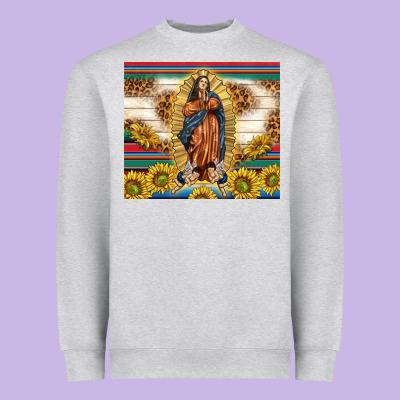 Our Lady Of Guadalupe Heavyweight Sweatshirt Designed By Tumblerdesignbyshophia