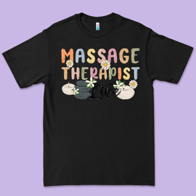 Massage Therapist Life Premium Tee Designed By Maliassmallbusiness