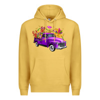 Antique Gold Mardi Gras Truck King's Cake Premium Hoodie - FaDigitalArtStudio