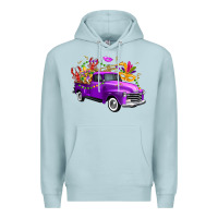 Blue Mist Mardi Gras Truck King's Cake Premium Hoodie - FaDigitalArtStudio