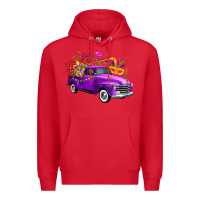 Red Mardi Gras Truck King's Cake Premium Hoodie - FaDigitalArtStudio
