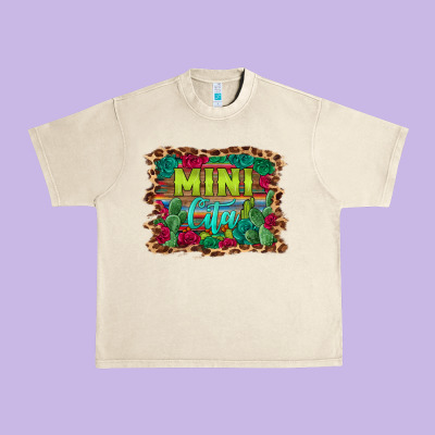 Mini Cita Serape Background Urban Heavy Tee Designed By Barkaloodesign