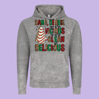 Dang Debbie Christmas Tree Cake Vintage Hoodie Designed By Jasminsmagicworld
