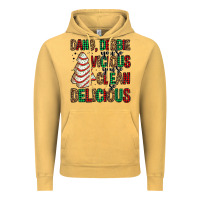 Vintage Mustard dang debbie christmas tree cake Vintage Hoodie - Jasminsmagicworld