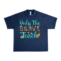 Navy only the brave teach Urban Heavy Tee - JahusDesignShop