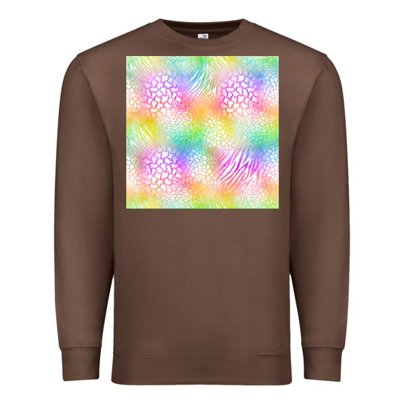 Neon Safari Seamless Pattern Premium Sweatshirt by BundleAndBundleShop | Teevron