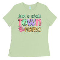 Matcha just a small town florist Ladies Tee - MaliasSmallBusiness