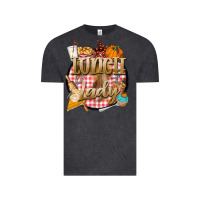 Vintage Black fall  lunch lady Vintage Tee - BarkalooDesign