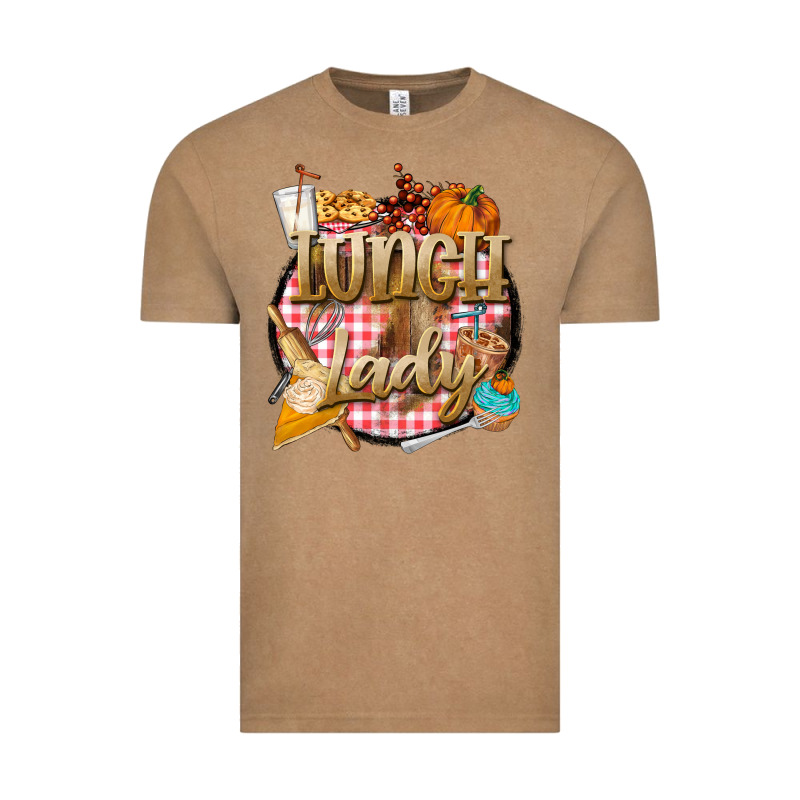 Fall  Lunch Lady Vintage Tee by BarkalooDesign | Teevron