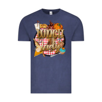 Vintage Denim fall  lunch lady Vintage Tee - BarkalooDesign