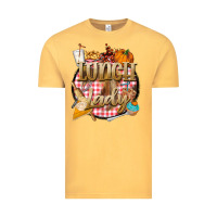 Vintage Mustard fall  lunch lady Vintage Tee - BarkalooDesign