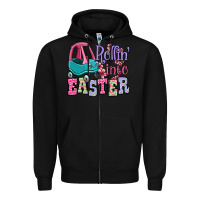 Black Easter Day Rollin into Easter toddler car Zipper Hoodie - OliviaCreatesArt