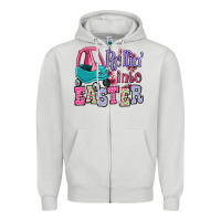 Dove Grey Easter Day Rollin into Easter toddler car Zipper Hoodie - OliviaCreatesArt