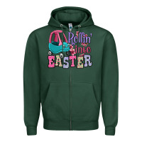 Sports Green Easter Day Rollin into Easter toddler car Zipper Hoodie - OliviaCreatesArt