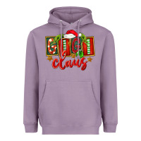 Lavender Christmas Gigi Claus Heavyweight Hoodie - FaDigitalArtStudio