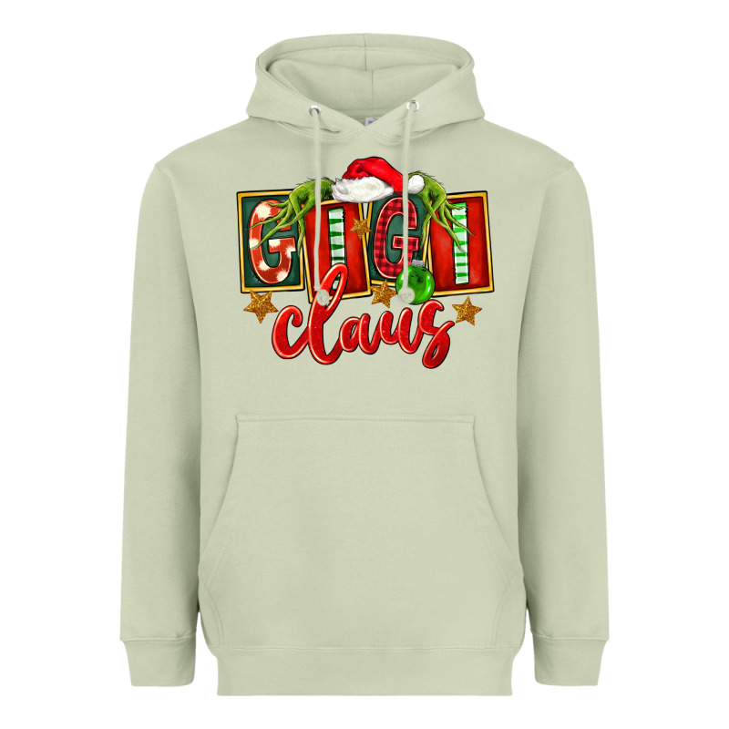 Christmas Gigi Claus Heavyweight Hoodie by FaDigitalArtStudio | Teevron