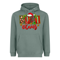 Sage Christmas Gigi Claus Heavyweight Hoodie - FaDigitalArtStudio