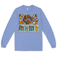Colony Blue Dog Mama with Paw Long Sleeve Tee - texasbilliewilder