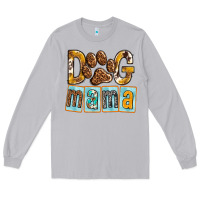 Moon Dust Dog Mama with Paw Long Sleeve Tee - texasbilliewilder
