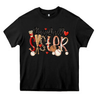 Black baseball sister Heavy Core Tee - MaliasSmallBusiness