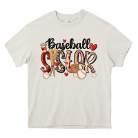 Cream baseball sister Heavy Core Tee - MaliasSmallBusiness