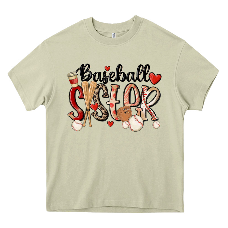Baseball Sister Heavy Core Tee by MaliasSmallBusiness | Teevron
