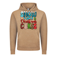 Vintage Coffee snow flakes and Christmas cakes Vintage Hoodie - Jasminsmagicworld