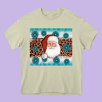 Santa Gemstone Heavy Core Tee Designed By Adodesignshop
