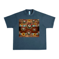 Midnight Navy seamless mexican sunflower tumbler design Urban Heavy Tee - Jasminsmagicworld