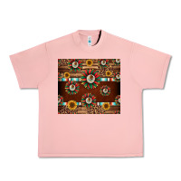 Salmon seamless mexican sunflower tumbler design Urban Heavy Tee - Jasminsmagicworld