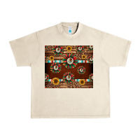 Sandshell seamless mexican sunflower tumbler design Urban Heavy Tee - Jasminsmagicworld
