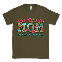 Army Green mom the heart of the family Classic Tee - Artiststas
