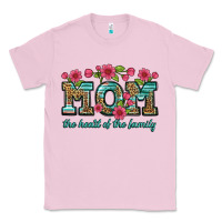 Bubblegum Pink mom the heart of the family Classic Tee - Artiststas