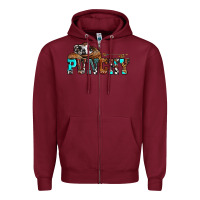 Burgundy western cowboy hat punchy Zipper Hoodie - OliviaCreatesArt
