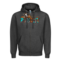 Charcoal Heather western cowboy hat punchy Zipper Hoodie - OliviaCreatesArt