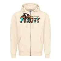 Sandshell western cowboy hat punchy Zipper Hoodie - OliviaCreatesArt