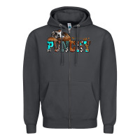 Smoke western cowboy hat punchy Zipper Hoodie - OliviaCreatesArt