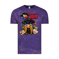 Cloud Purple senior 2023 gnome Vintage Tee - BarkalooDesign