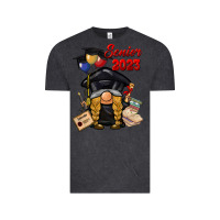Vintage Black senior 2023 gnome Vintage Tee - BarkalooDesign