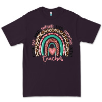 Plum teacher rainbow Premium Tee - MaliasSmallBusiness