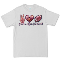 Peace Love Football Premium Tee | Teevron
