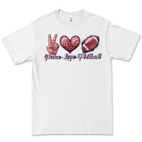 White peace love football Premium Tee - JahusDesignShop